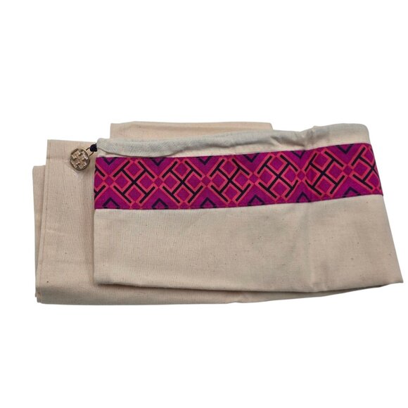 Tory Burch Georgia Pebbled Leather Double Zip Satchel / Handbag - Picture 14 of 14